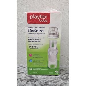 Playtex Baby Nurser Drop-Ins 50‎ Pre Sterilized Disposable Bottle Liners 8-10oz